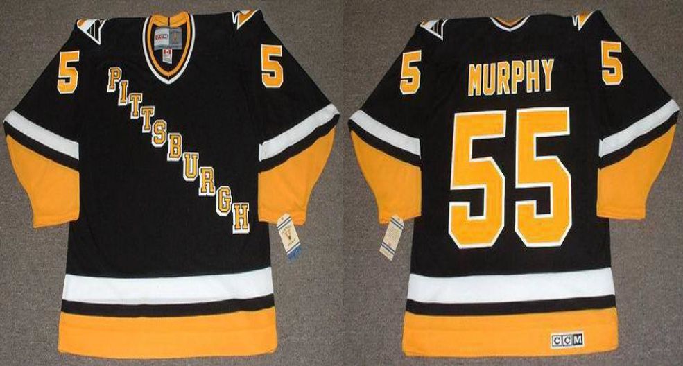 2019 Men Pittsburgh Penguins #55 Murphy Black CCM NHL jerseys1->pittsburgh penguins->NHL Jersey